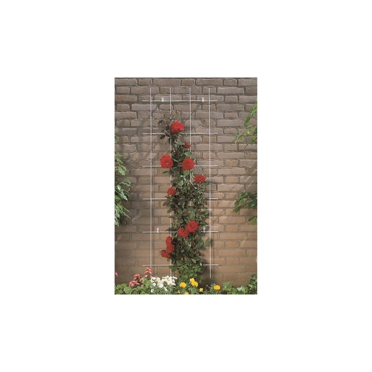 Treillis métallique rectangulaire en acier galvanisé NATURE - 42,5xH145cm - Gris