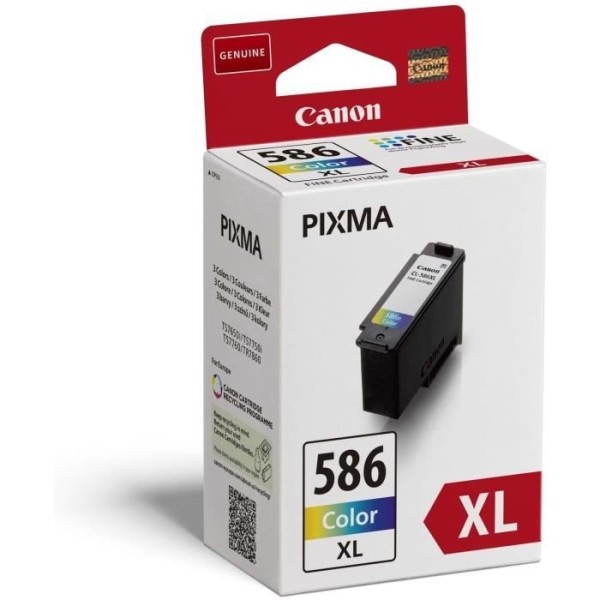 Cartouche d'encre - CANON - CL-586XL - 3 couleurs - Pack de 1 - XL