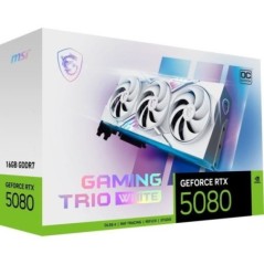 Carte graphique - MSI - GAMING GEFORCE RTX 5080 16G TRIO OC WHITE NVIDIA 16 Go GDDR7