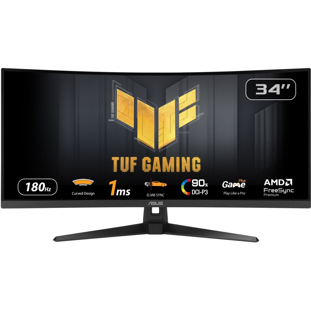 Ecran PC Gamer incurvé - ASUS TUF Gaming - 34 - WQHD - 180Hz - 1ms - VG34VQ3B