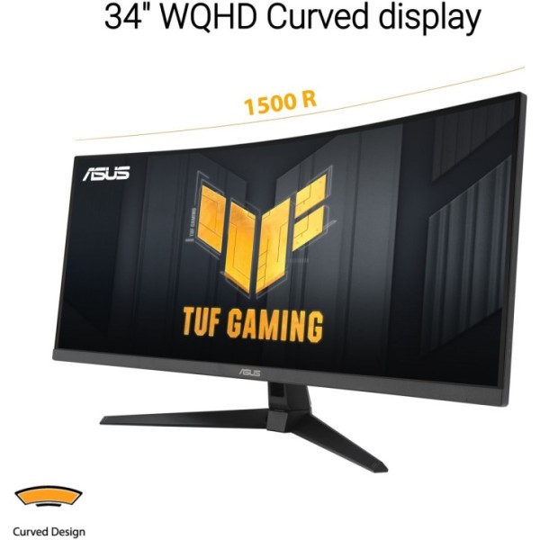 Ecran PC Gamer incurvé - ASUS TUF Gaming - 34 - WQHD - 180Hz - 1ms - VG34VQ3B