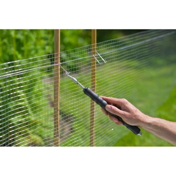 NATURE Lot de 200 Liens a boucle en acier galvanisé pour torsadeuse a fil - (L16 cm x Ø1 mm)