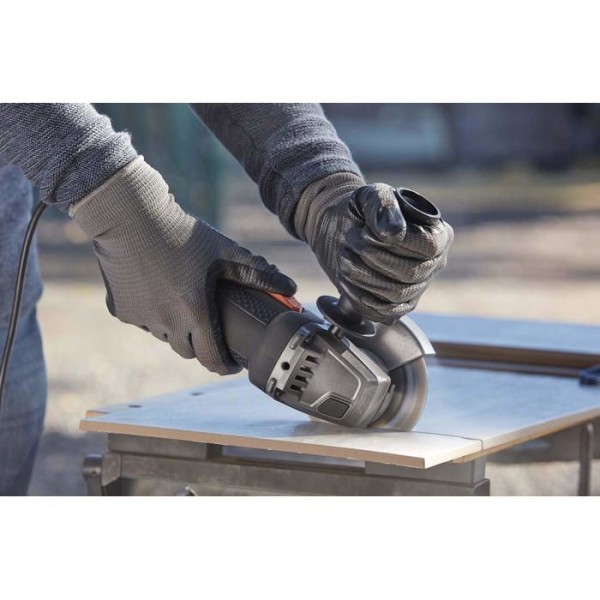 Meuleuse d'angle BLACK + DECKER BEG120 - 115mm 800W - Interrupteur de verrouillage et démarrage progressif