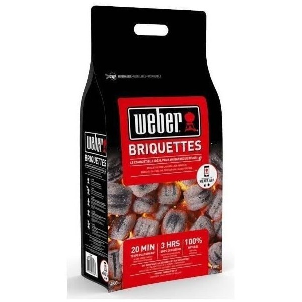 WEBER Sac de 4kg de briquettes Weber FSC