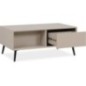 Table basse - ARONA - Rectangulaire - Capuccino / Noir - Sur pieds - 94 x 40 x 55 cm Table basse - ARONA - Rectangulaire - Capuccino / Noir - Sur pieds - 94 x 40 x 55 cm