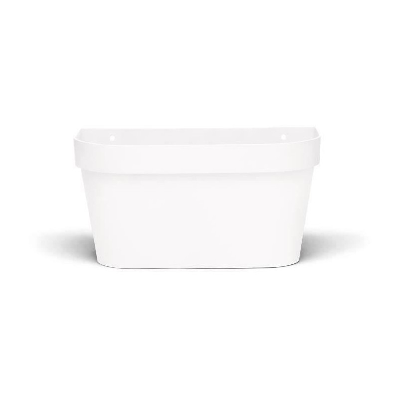Pot mural - GARDEN ID Star - Blanc 36 x 16 cm - Réserve d'eau avec systeme de trop-plein - Recyclé et 100% recyclable Pot mural - GARDEN ID Star - Blanc 36 x 16 cm - Réserve d'eau avec systeme de trop-plein - Recyclé et 100% recyclable