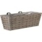 Jardiniere - Faux Rotin - Bari gris - 48 cm - SMART GARDEN Jardiniere - Faux Rotin - Bari gris - 48 cm - SMART GARDEN