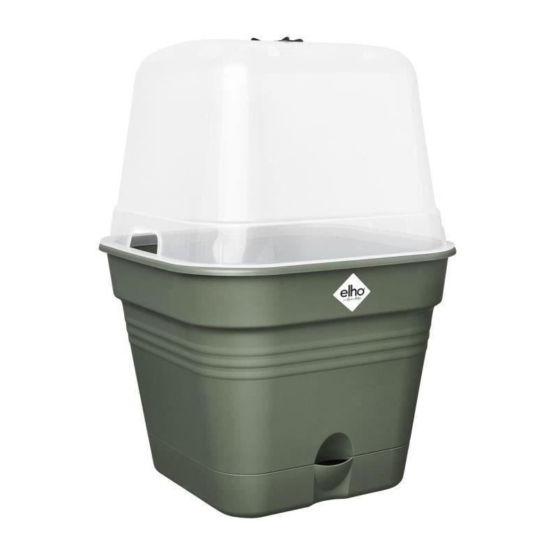 ELHO Green Basics Pot De Cult Car Allin1 30 - Vert - Ø 30 x H 25 cm - culture et récolte - 100% recyclé ELHO Green Basics Pot De Cult Car Allin1 30 - Vert - Ø 30 x H 25 cm - culture et récolte - 100% recyclé