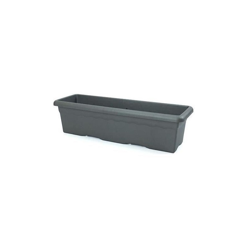 PLASTIKEN Jardiniere rectangulaire - 60 X 33 cm - Anthracite PLASTIKEN Jardiniere rectangulaire - 60 X 33 cm - Anthracite