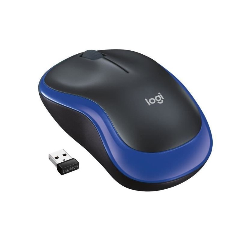 Souris sans fil - Logitech - M185 - Optique - Bleu Souris sans fil - Logitech - M185 - Optique - Bleu