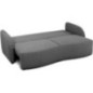 Canapé convertible BARI 3 places - Tissu anthracite - Coffre de rangement - L215 x H89 x P100 cm Canapé convertible BARI 3 places - Tissu anthracite - Coffre de rangement - L215 x H89 x P100 cm