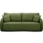 Canapé convertible BARI 3 places - Tissu olive - Coffre de rangement - L215 x H89 x P100 cm Canapé convertible BARI 3 places - Tissu olive - Coffre de rangement - L215 x H89 x P100 cm