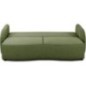 Canapé convertible BARI 3 places - Tissu olive - Coffre de rangement - L215 x H89 x P100 cm Canapé convertible BARI 3 places - Tissu olive - Coffre de rangement - L215 x H89 x P100 cm