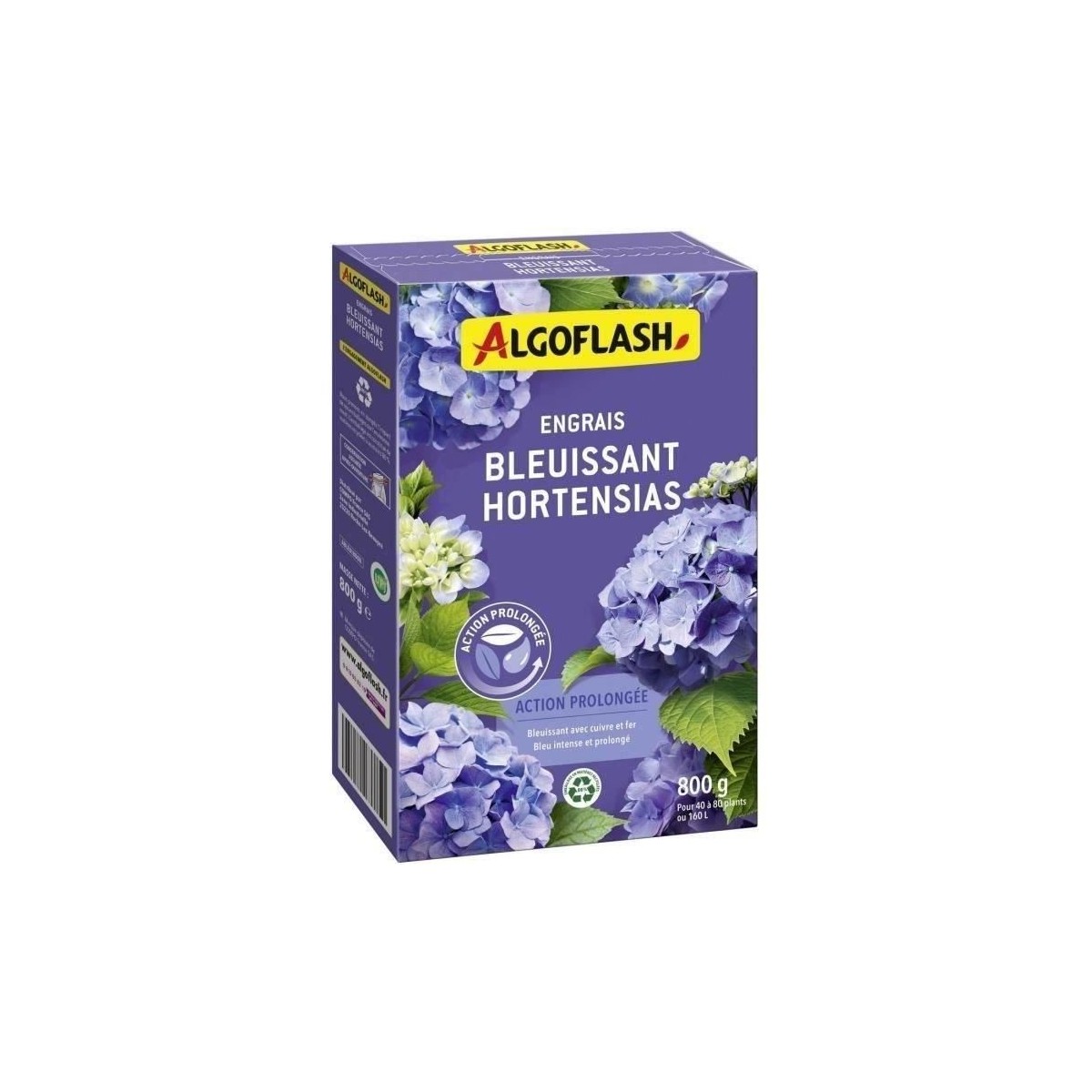 Engrais Bleuissant Hortensias - ALGOFLASH NATURASOL NATURASOL - Action prolongée 800g