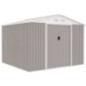 Abri de jardin en métal 7,06 m² - 277 x 255 x 202 cm - Kit d'ancrage inclus - Taupe Abri de jardin en métal 7,06 m² - 277 x 255 x 202 cm - Kit d'ancrage inclus - Taupe
