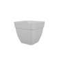 Pot a fleurs et plantes carré CAPRI CAMPANA - Plastique - 37x37 cm - Blanc - ARTEVASI