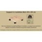 Support a Roulettes - EDA PLASTIQUE - Carré 29x29cm en Bois de hetre - Hauteur 8cm Support a Roulettes - EDA PLASTIQUE - Carré 29x29cm en Bois de hetre - Hauteur 8cm