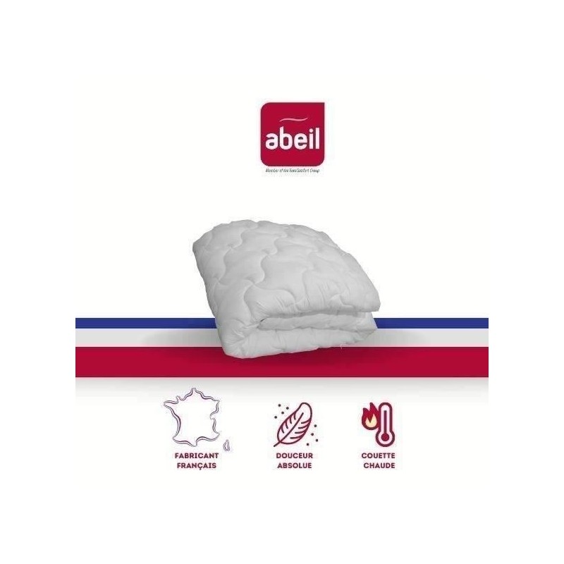 ABEIL Couette chaude Douceur Absolue 140x200 cm blanc ABEIL Couette chaude Douceur Absolue 140x200 cm blanc