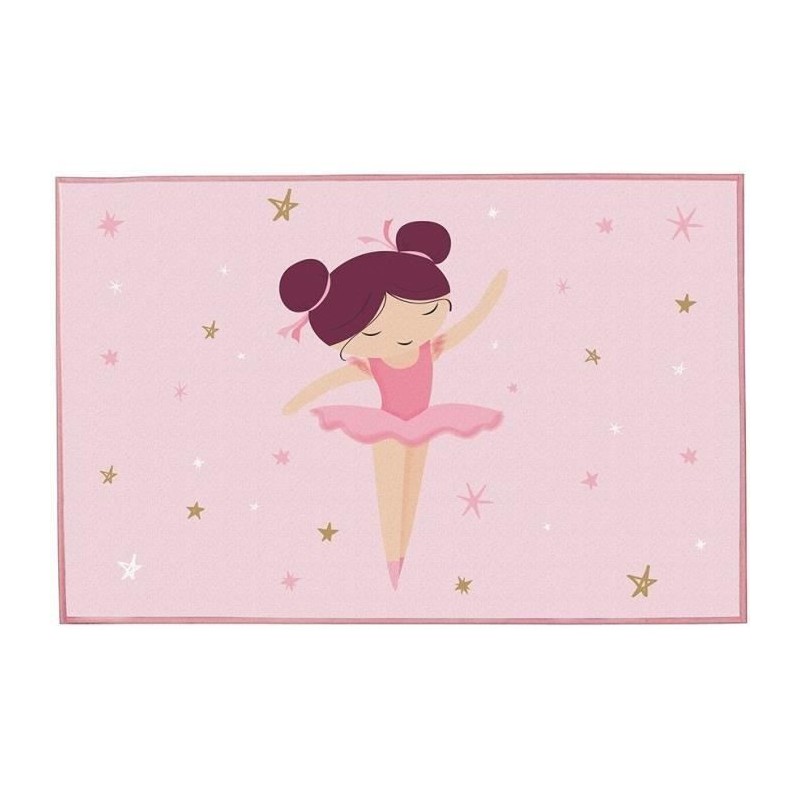 Tapis - FUN HOUSE - Danseuse Ballerine - 120 x 80 cm - Rose - Rectangulaire - Enfant Tapis - FUN HOUSE - Danseuse Ballerine - 120 x 80 cm - Rose - Rectangulaire - Enfant