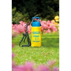 Pulvérisateur a pression GLORIA Prima 5 Comfort - 5L, lance et buse laiton, tuyau a spirales 2,50m