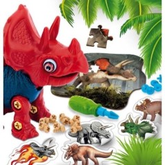 Dino STEM - LISCIANI - I'm a Genius - Construis ton Triceratops - Puzzle et autocollants - STEM éducatif