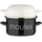Marmite a moule BAUMALU 20 cm - Décor moules - Couvercle blanc - Noir Marmite a moule BAUMALU 20 cm - Décor moules - Couvercle blanc - Noir