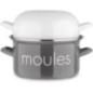 Marmite a moule BAUMALU 22 cm - Décor moules - Couvercle blanc - Gris Marmite a moule BAUMALU 22 cm - Décor moules - Couvercle blanc - Gris