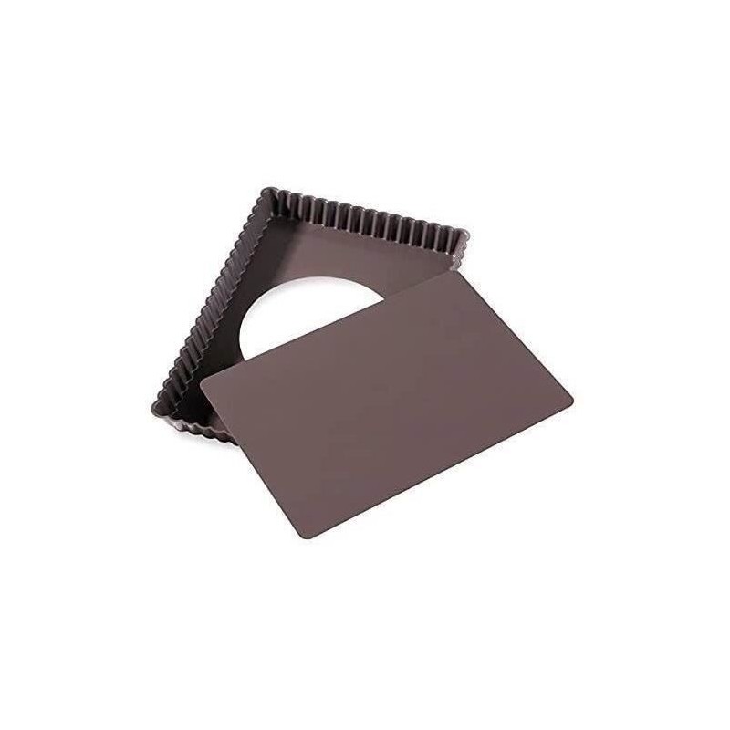 Moule tarte rectangulaire 31x21x3 cm fond amovible SUCRE & GOURMANDISES Moule tarte rectangulaire 31x21x3 cm fond amovible SUCRE & GOURMANDISES