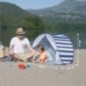 Babymoov Tente Anti-UV FPS 50+ Mariniere - Moustiquaire intégrée Babymoov Tente Anti-UV FPS 50+ Mariniere - Moustiquaire intégrée