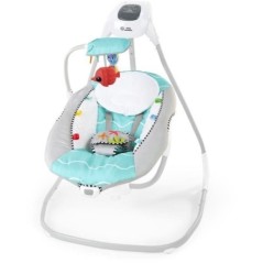 BABY EINSTEIN Balancelle Ocean Explorers, légere et compacte, siege pivotant a 180°, jouets inclus, modele Curious Comfort