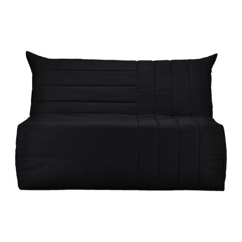 Banquette BZ 3 places BECCI - Tissu noir - Made in France Banquette BZ 3 places BECCI - Tissu noir - Made in France