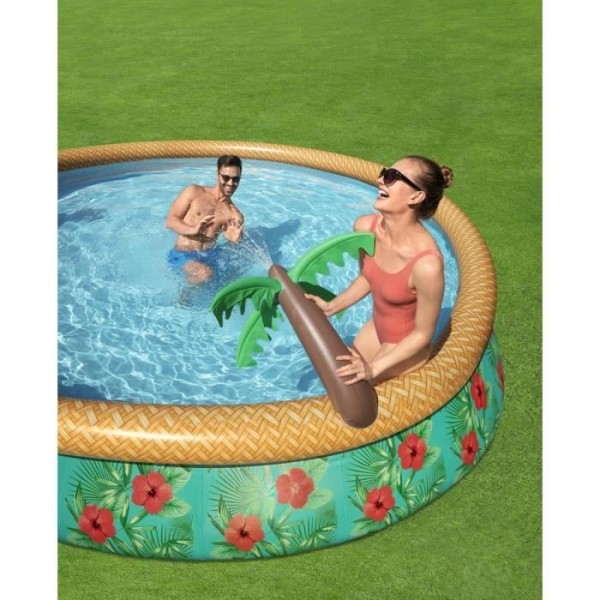Kit Piscine hors sol autoportante BESTWAY - Fast Set - 457 x 84 cm - Ronde (Livrée avec une pompe de filtration)