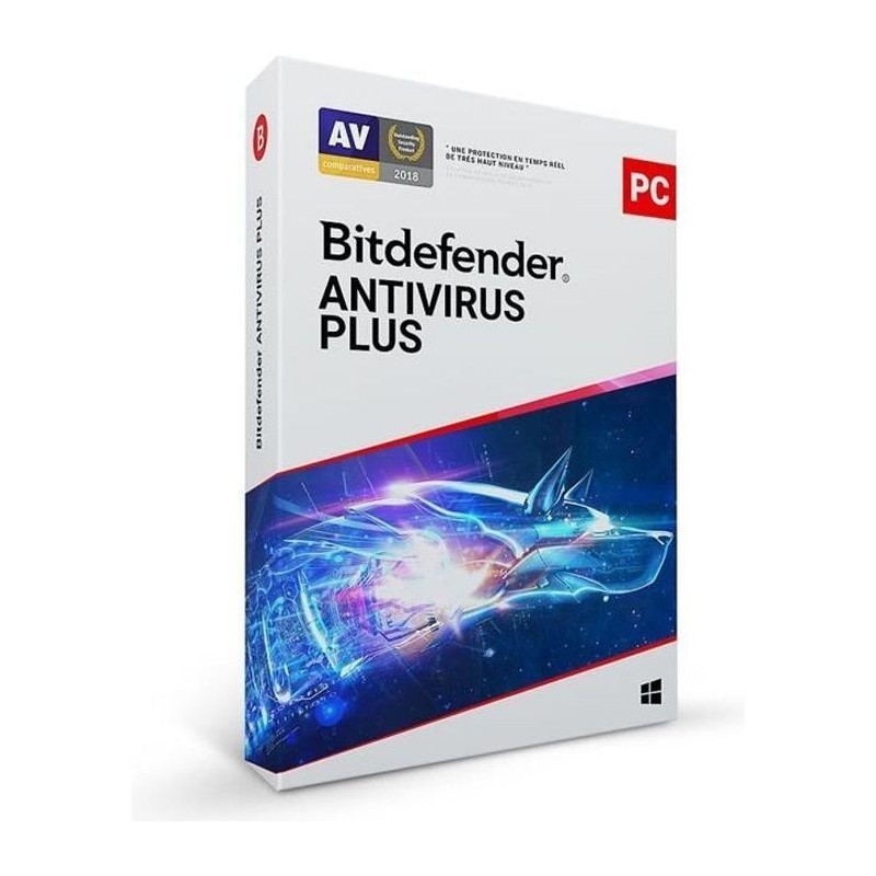 Bitdefender Antivirus Plus 2021 - 1 PC - 1 an