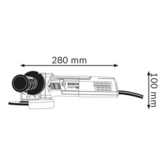 Meuleuse angulaire Bosch Professional X-LOCK GWX 9-125 S - 900 W - Diametre disque 125 mm - 06017B2000