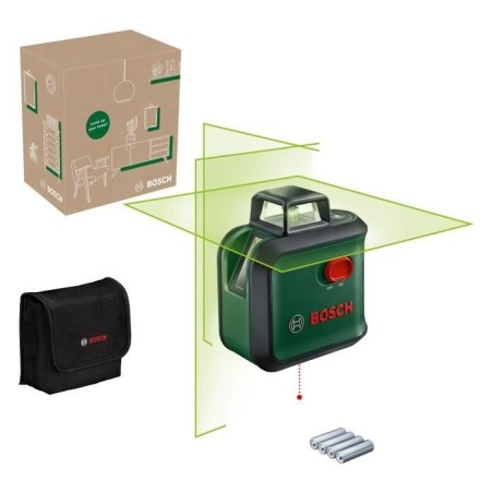 Laser lignes AdvancedLevel 360 de Bosch (3 laser lignes avec laser a 360° pour un alignement dans toute une piece, dans boît