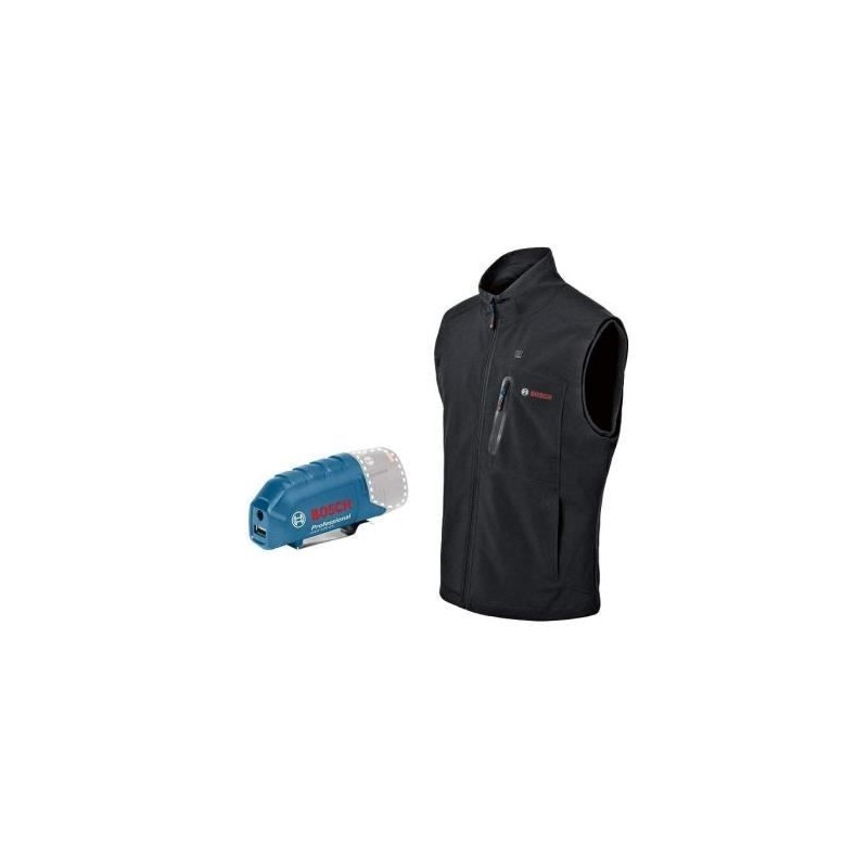 Veste chauffante Bosch Professional GHV 12+18V XA taille S, sans batterie - 06188000EA Veste chauffante Bosch Professional GHV 12+18V XA taille S, sans batterie - 06188000EA