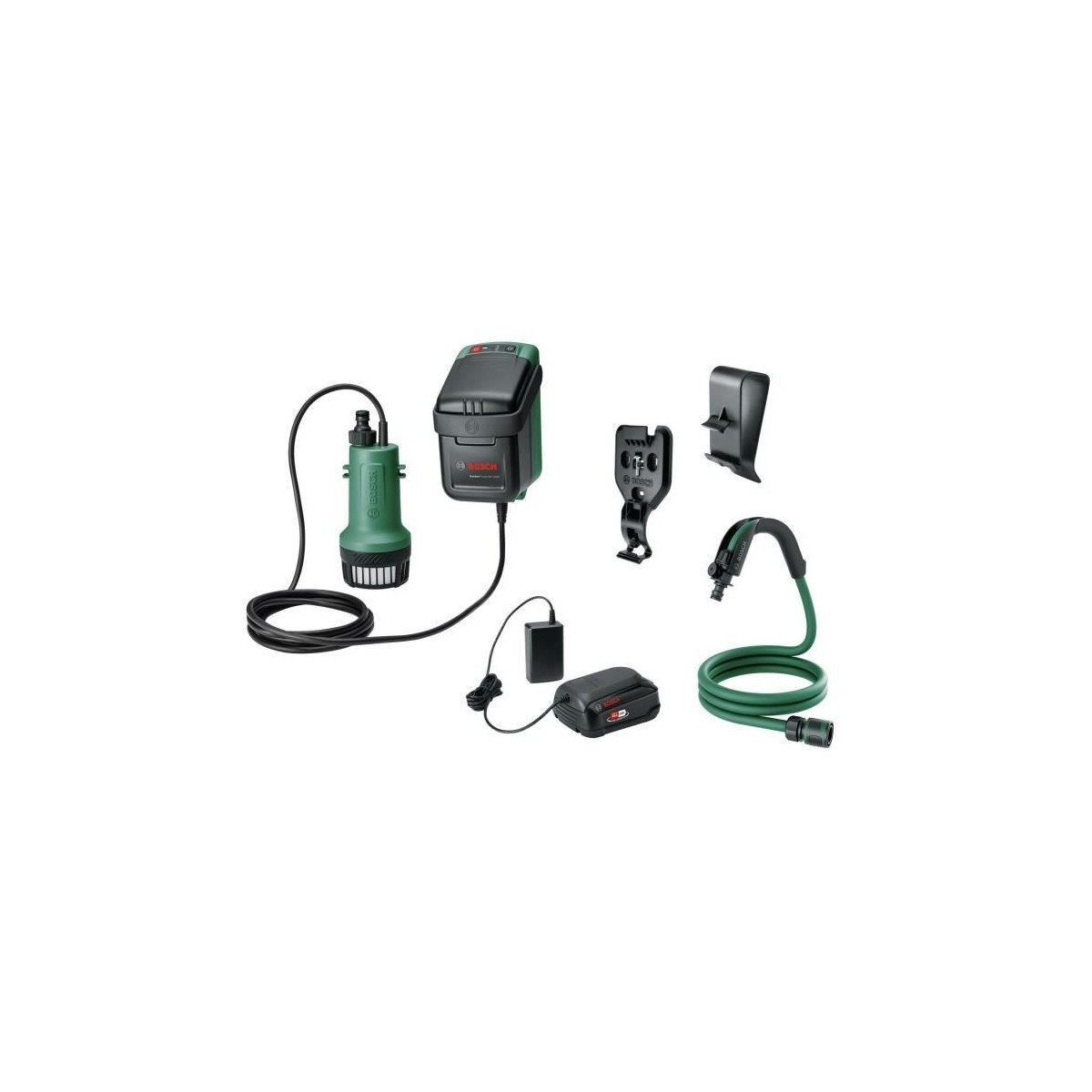 Pompe a eau de pluie - Bosch - GardenPump 18V-2000 - Sur batterie - Jet puissant - Fonction minuterie