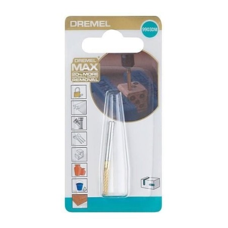 Fraise a graver - DREMEL - Max 9903 - Carbure de tungstene - Ø3,2mm - Longévité maximale