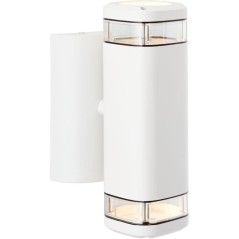 Applique extérieure - BRILLIANT - JANDY - Blanc - Métal/verre - GU10 max 2x18W - IP44