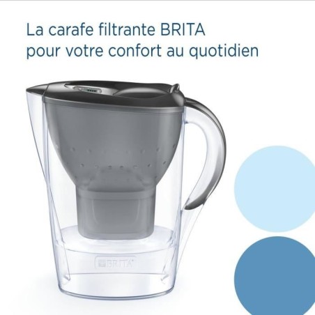 Bouteille et carafe filtrante Brita Carafe filtrante Marella graphite (2,4L) inclus 1 cartouche filtrante MAXTRA PRO All-in-1
