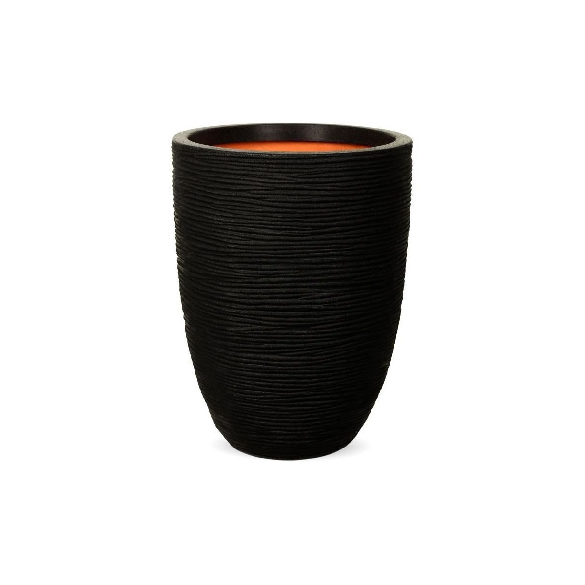 Vase élégant bas - CAPI EUROPE - RIB NL - 34 x 46 cm - Noir