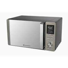 Micro-ondes combiné - CONTINENTAL EDISON - CEMO25SG13S3 - Silver - 25 L - Porte Miroir - 1400 W - Grill 1200 W - Convection 120