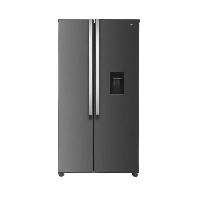 Réfrigérateur américain CONTINENTAL EDISON - CERA532NFIX - Total No Frost- 529L - L90 cm xH177 cm - Moteur inverter -Inox Réfrigérateur américain CONTINENTAL EDISON - CERA532NFIX - Total No Frost- 529L - L90 cm xH177 cm - Moteur inverter -Inox