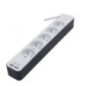 CHACON Bloc multiprise 5 prises 16 A avec 2 ports USB et câble 1,5 m HO5VV-F 3x1,5 mm² blanc et gris CHACON Bloc multiprise 5 prises 16 A avec 2 ports USB et câble 1,5 m HO5VV-F 3x1,5 mm² blanc et gris