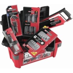 Caisse a outils FACOM + 22 outils - 5 Tournevis Protwist + 6 Clés mixtes OVG + 9 Clés mâles + Scie métaux + Pince - BP.P20AC