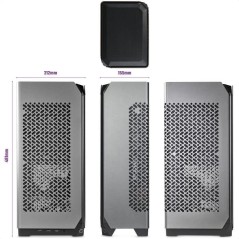 Boîtier PC - COOLER MASTER - NCORE 100 MAX, SFF, Gris, 850W, ATX, 120mm Ventilateurs, 2.5 SSD