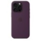APPLE iPhone 16 Pro - Coque en silicone avec MagSafe - Plum APPLE iPhone 16 Pro - Coque en silicone avec MagSafe - Plum