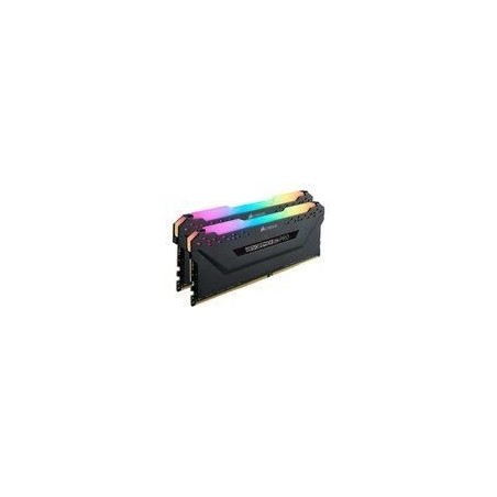 Mémoire RAM - CORSAIR - Vengeance RGB Pro DDR4 - 32GB 2x16GB DIMM - 3600 MHz  - 1.35V - Noir (CMW32GX4M2D3600C)