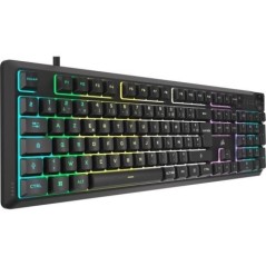 Clavier gaming filaire a membrane - CORSAIR - K55 CORE RGB - Rétroéclairage RGB 10 zones - Gris - Silencieux et réactif