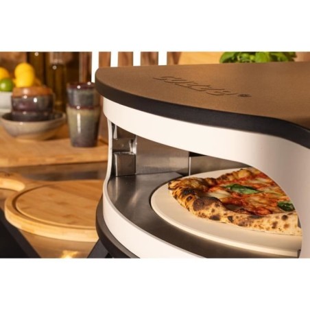 Four a pizza gaz 17 - COZZE - 90426 - Rotatif - Thermometre intégré et porte